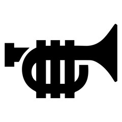 trumpet icon vector template illustration logo design