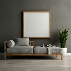 modern living room with sofa