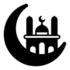 mosque icon vectors illustration symbol design