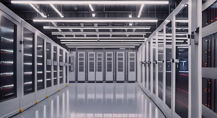 Electrical control cabinet substation room in factory