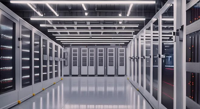 Electrical control cabinet substation room in factory