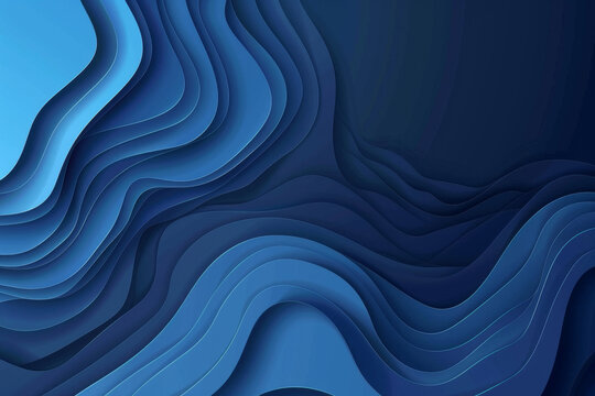 Abstract blue background with a wave design vector illustration in the style of a dark color theme