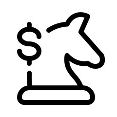 Fototapeta premium investment regulation icon with line style, perfect for user interface projects