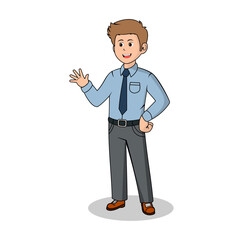 036 Boy Character Teacher