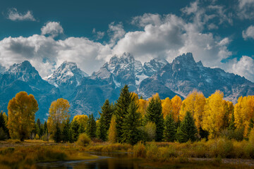 Autumn Majesty: The Teton Range in Fall Splendor