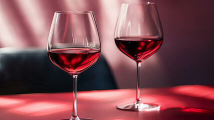 Romance and elegance in a glass of wine, AI Generative
