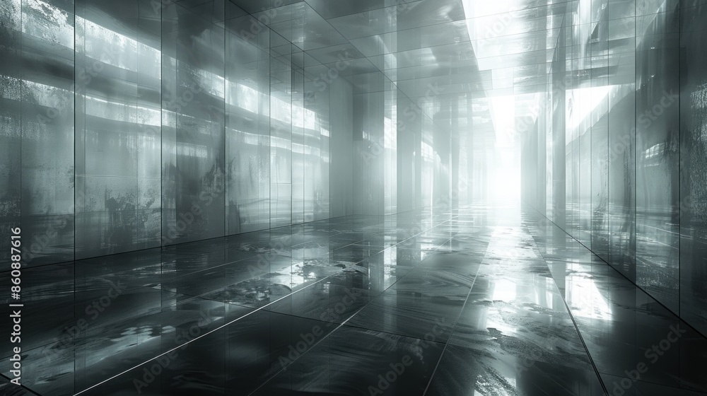 Aufkleber emphasize the reflective qualities of the cyber light line backdrop, capturing the interplay of ligh