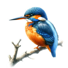 kingfishe on a branch