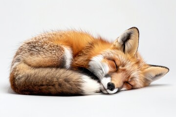 Obraz premium Fox sleeping wildlife animal mammal.