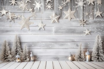 Obraz premium Holiday decoration backgrounds christmas white.