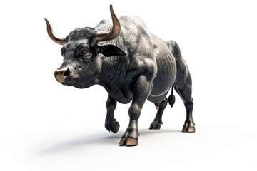 Fototapeta premium Stock market livestock wildlife buffalo.