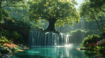 Genesis: God's Garden of Eden - Verdant Serenity