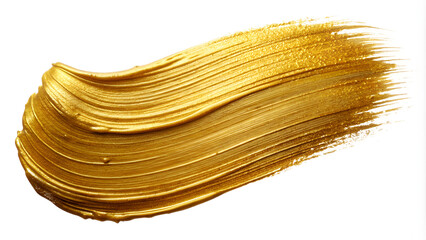 Gold Paint Brush Stroke