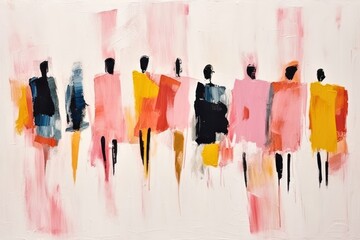 Obraz premium People art painting abstract.