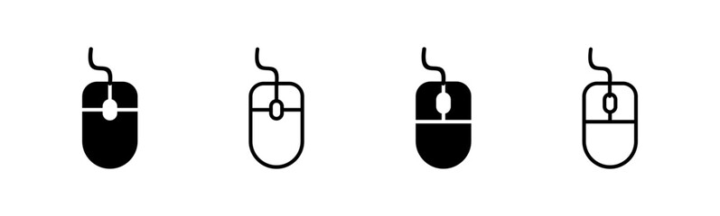 Mouse icon set. click icon vector. pointer icon vector.