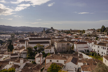 Fototapeta premium vision for the historic city of Óbidos in Portugal.