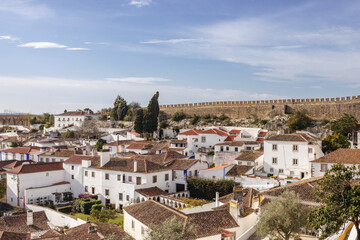 Fototapeta premium vision for the historic city of Óbidos in Portugal.