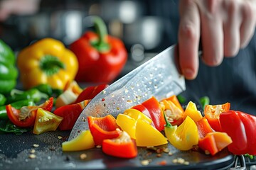 slicing peppers