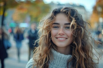 Fototapeta premium A young blonde girl