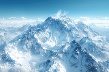 Obraz premium The towering snow capped peaks