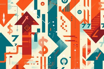 Abstract Illustration of Financial Growth