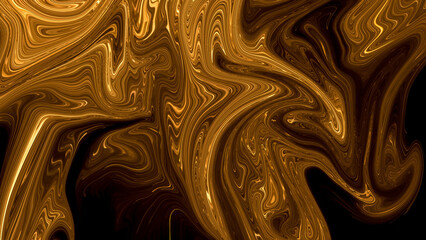 4K Abstract gold background with opulent fabric or fluid