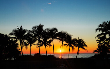 Miami, Florida. Tropical vacation spots