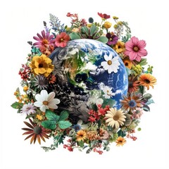 Flower Collage earth pattern flower asteraceae.