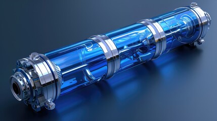 Small portable oxygen cylinder for mobile emphysema patients, also used to treat COPD and asthma. Isolated on white with a clipping path 