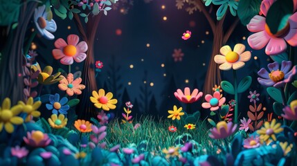 background with flowers