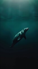 Obraz premium Walrus award winning photography, minimalist, commercial ads photo, advertising, stunning