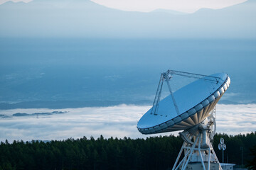 satellite dish on the roof