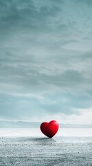 Fototapeta premium Heart award winning photography, minimalist, commercial ads photo, advertising, stunning