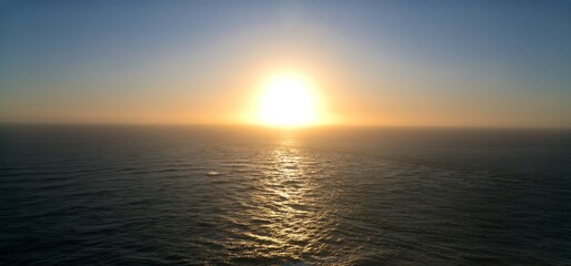 Sunset over the ocean