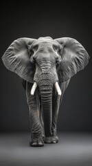 Fototapeta premium Elephant , award winning photography, asbtract, commercial ads photo, advertising, studio, stunning