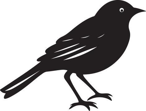 recommend clip art: Lark Bird Silhouette Vector Illustration White Background