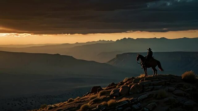 Alone cowboy