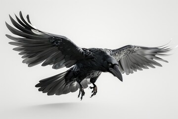 Obraz premium Flying raven clothing apparel animal.