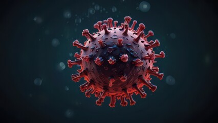 Create a simulation of a virus spreading through the air.