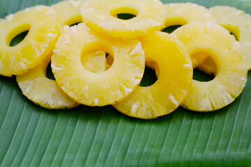 Pineapple fruit, Canned pineapple sliced