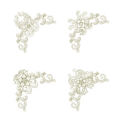 Classic Vitage Wedding Ornaments Frames Separator Elements Classic Vintage Wedding Invitation Hand Drawn Ornate the Calligraphy Poster Victorian Style