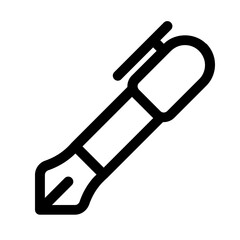 ink pen icon with line style, perfect for user interface projects
