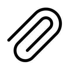paperclip icon with line style, perfect for user interface projects