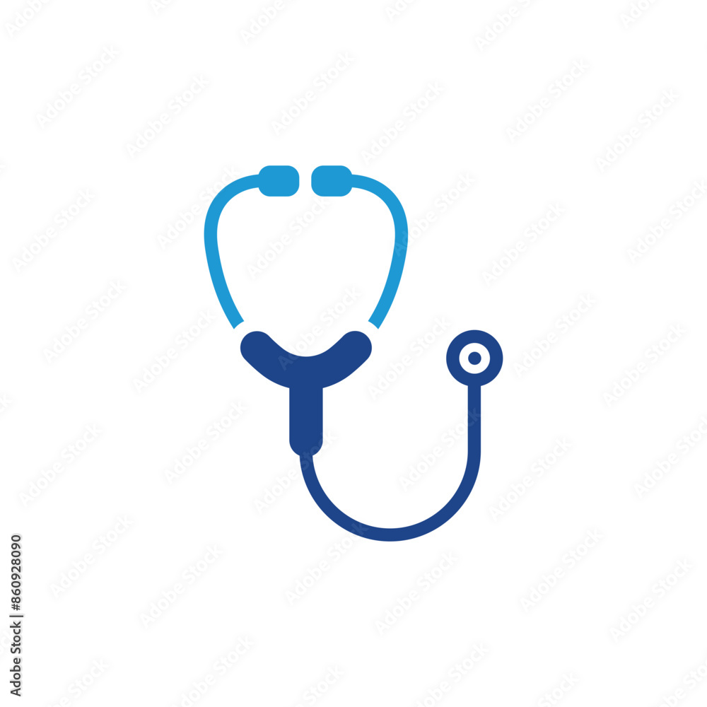 Poster stethoscope icon vector for web site computer and mobile app