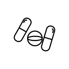 medicine line icon