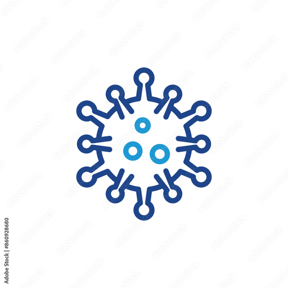 Poster virus icon vector for web site computer and mobile app