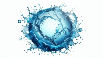 Fototapeta premium Blue water splash background