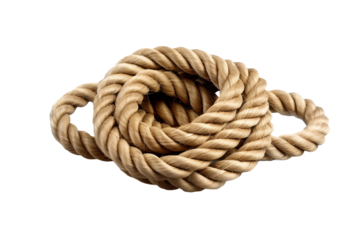 roll rope isolated on transparent background