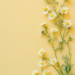 Daisies Flower Corner Illustration