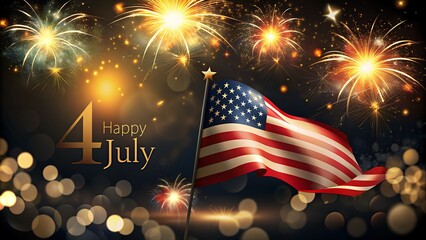 independence day fireworks , american flag fire works